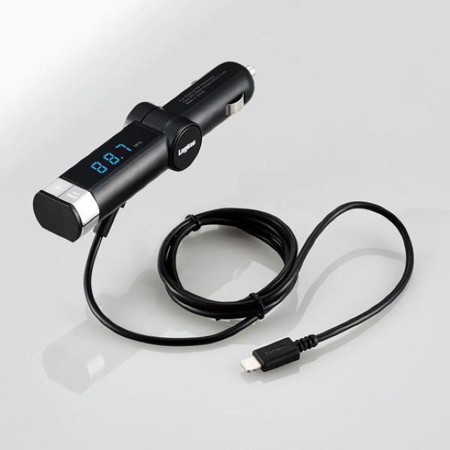 ★ELECOM FMトランスミッター Lightningコネクタ 2.4A 重低音タイプ 141ch < 自動車/バイク ★ELECOM FMトランスミッター Lightningコネクタ 2.4A 重低音タイプ 141ch < 自動車/バイク