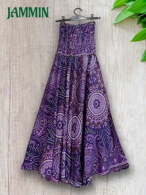 アジアン紋様柄フレアスカート フレアスカート ロングスカート アジアン エスニック < 女性ファッション アジアン紋様柄フレアスカート フレアスカート ロングスカート アジアン エスニック < 女性ファッションの