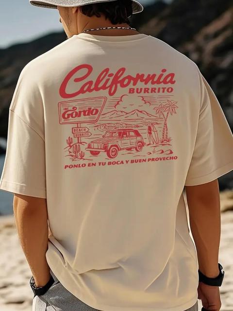 超お買い得1090円★メンズ カリフォルニア  Tシャツ ヴィンテージカー&サーフプリントUSAサイズS(日本サイズL相当)白 < 男性ファッション  超お買い得1090円★メンズ カリフォルニア  Tシャツ ヴィンテージカー&サーフプリントUSAサイズS(日本サイズL相当)白 < 男性ファッションの