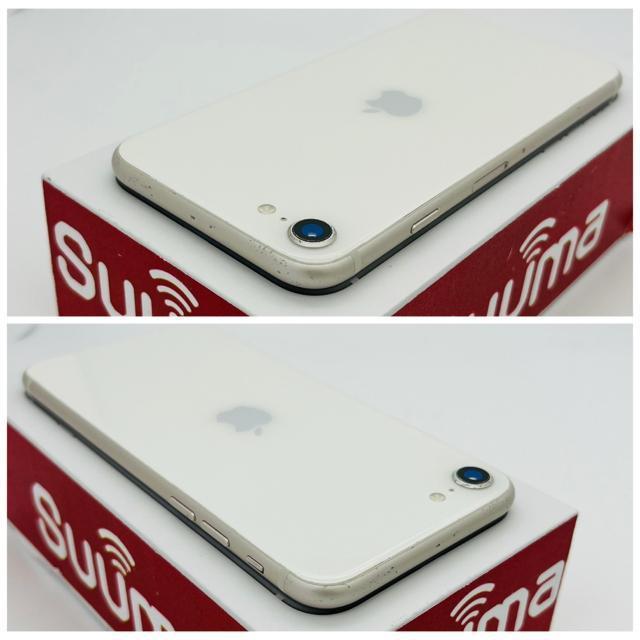 C 100% iPhone SE3 64 GB SIM�t���[ �z���C�g �{�� �� �Ɠd/AV�� 