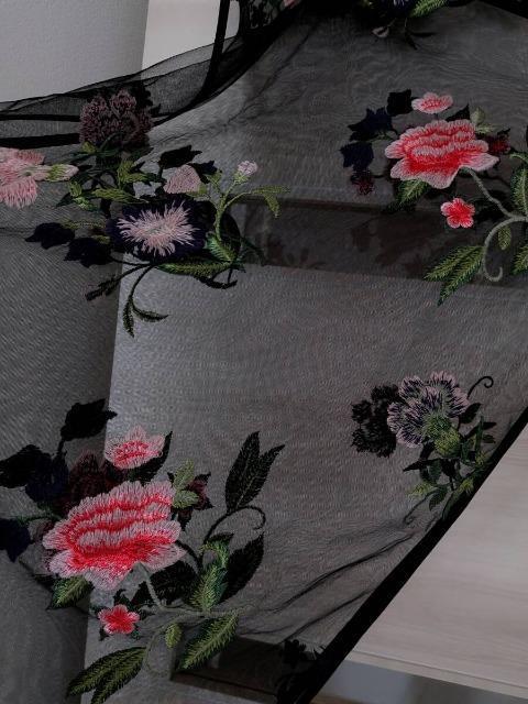 4298コムロシズカ/シズカコムロ/コムロシヅカ/シヅカコムロ■フラワー刺繍チュールストール/ショール < ブランド 4298コムロシズカ/シズカコムロ/コムロシヅカ/シヅカコムロ■フラワー刺繍チュールストール/ショール < ブランドの