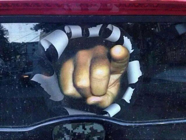 面白ステッカー 指差しデザイン フェンダー ボンネット バンパー < 自動車/バイク 面白ステッカー 指差しデザイン フェンダー ボンネット バンパー < 自動車/バイク