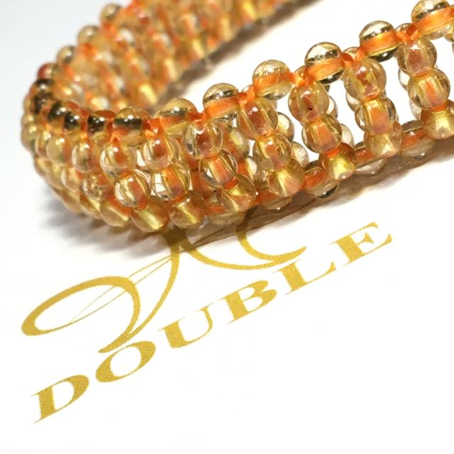 《No.022》高透明度 ゴールドルチルクォーツ 手編み 内径15cm < 女性アクセサリー/時計  《No.022》高透明度 ゴールドルチルクォーツ 手編み 内径15cm < 女性アクセサリー/時計の