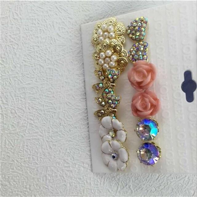 新品ゴスロリ姫系アンティーク調花ストーンリボンピアス6個set < 女性アクセサリー/時計  新品ゴスロリ姫系アンティーク調花ストーンリボンピアス6個set < 女性アクセサリー/時計の