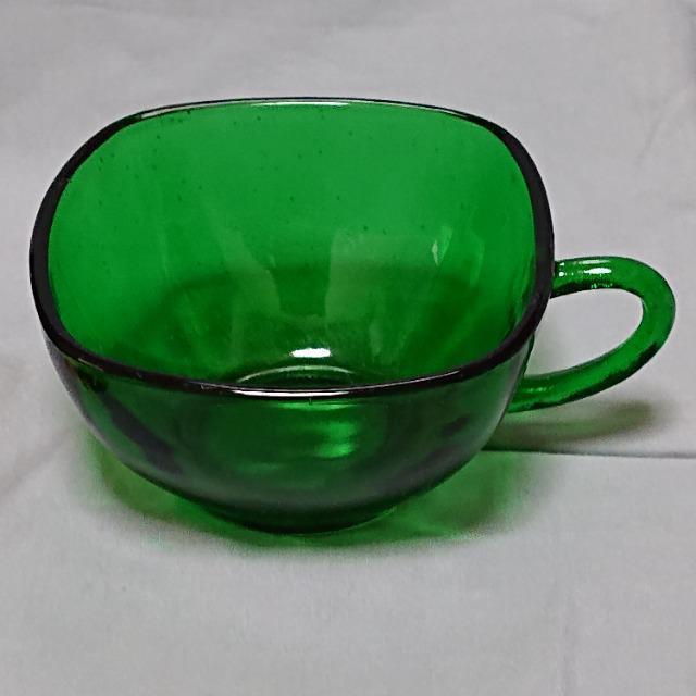 ☆当時物☆ファイヤーキング☆アンカーホッキング☆フォレストグリーンチャーム☆カップ&ソーサー☆1950−1956☆ < インテリア/ライフ  ☆当時物☆ファイヤーキング☆アンカーホッキング☆フォレストグリーンチャーム☆カップ&ソーサー☆1950−1956☆ < インテリア/ライフの
