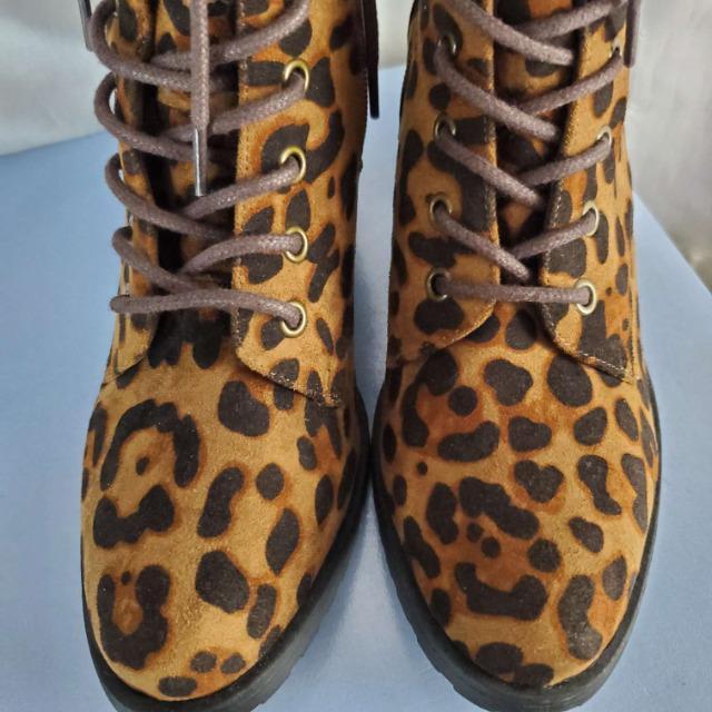 込み★オリエンタルトラフィック★ヒョウ柄ショートブーツ★M★ < ブランド  込み★オリエンタルトラフィック★ヒョウ柄ショートブーツ★M★ < ブランドの