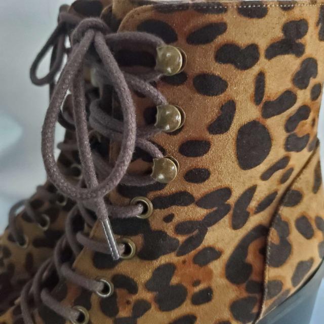 込み★オリエンタルトラフィック★ヒョウ柄ショートブーツ★M★ < ブランド  込み★オリエンタルトラフィック★ヒョウ柄ショートブーツ★M★ < ブランドの