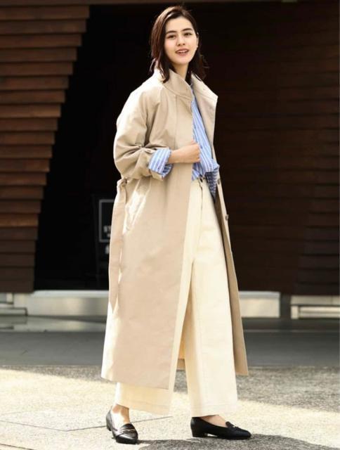 新品☆a.v.v(アー・ヴェ・ヴェ) スタンドカラーロングコート☆ < ブランド 新品☆a.v.v(アー・ヴェ・ヴェ) スタンドカラーロングコート☆ < ブランドの