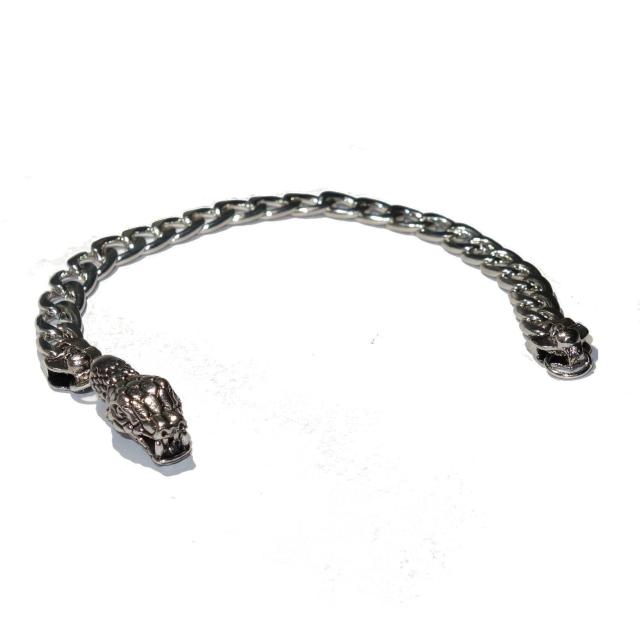 蛇 ヘビ へび スネーク スカル ガイコツ 骸骨 どくろ ドクロ ブレスレット アクセサリー メンズ 銀色 < 男性アクセサリー/時計  蛇 ヘビ へび スネーク スカル ガイコツ 骸骨 どくろ ドクロ ブレスレット アクセサリー メンズ 銀色 < 男性アクセサリー/時計の