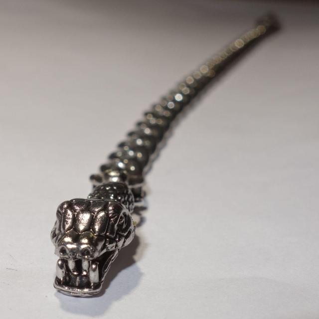蛇 ヘビ へび スネーク スカル ガイコツ 骸骨 どくろ ドクロ ブレスレット アクセサリー メンズ 銀色 < 男性アクセサリー/時計  蛇 ヘビ へび スネーク スカル ガイコツ 骸骨 どくろ ドクロ ブレスレット アクセサリー メンズ 銀色 < 男性アクセサリー/時計の
