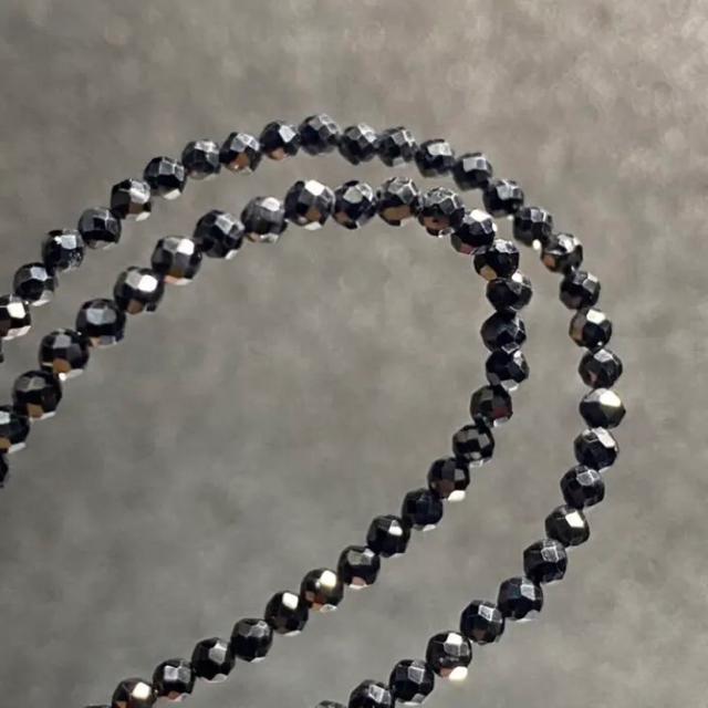 《ネックレス》天然石ブラックスピネル アジャスター付 < 女性アクセサリー/時計  《ネックレス》天然石ブラックスピネル アジャスター付 < 女性アクセサリー/時計の