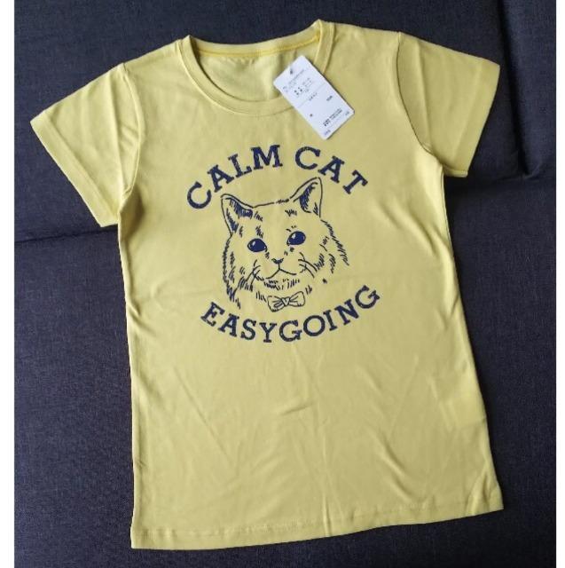 130★綿100%★ねこちゃん半袖Tシャツ★チュニック丈★新品★送料無料 < キッズ/ベビー  130★綿100%★ねこちゃん半袖Tシャツ★チュニック丈★新品★送料無料  < キッズ/ベビーの