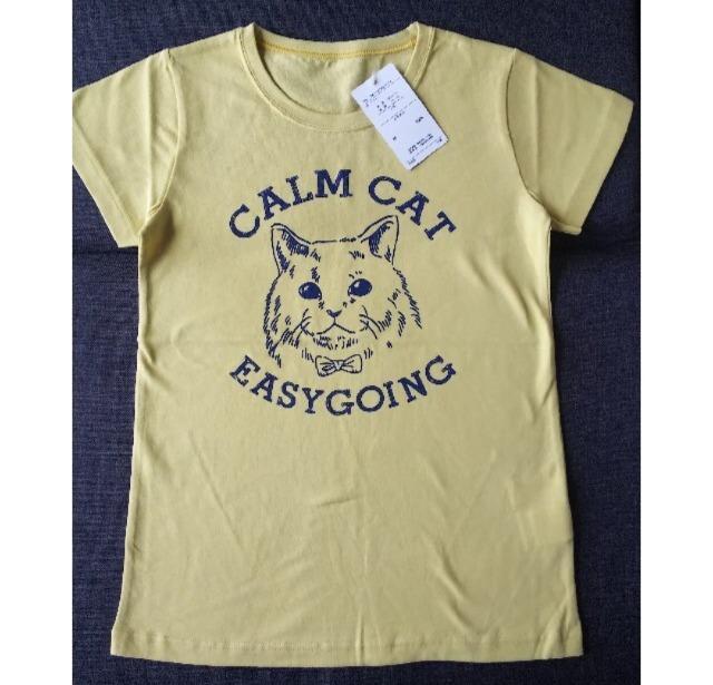 130★綿100%★ねこちゃん半袖Tシャツ★チュニック丈★新品★送料無料 < キッズ/ベビー  130★綿100%★ねこちゃん半袖Tシャツ★チュニック丈★新品★送料無料 < キッズ/ベビーの