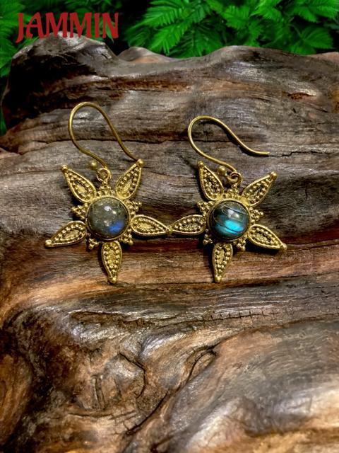 ストーンピアス ラブラドライト 星型 アジアン エスニック ヒッピー < 女性アクセサリー/時計 ストーンピアス ラブラドライト 星型 アジアン エスニック ヒッピー < 女性アクセサリー/時計の