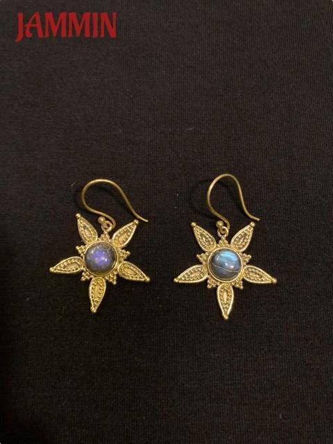 ストーンピアス ラブラドライト 星型 アジアン エスニック ヒッピー < 女性アクセサリー/時計 ストーンピアス ラブラドライト 星型 アジアン エスニック ヒッピー < 女性アクセサリー/時計の