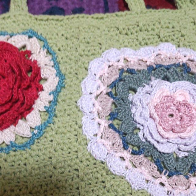 手編みの手提げバック < ペット/手芸/園芸  手編みの手提げバック < ペット/手芸/園芸の