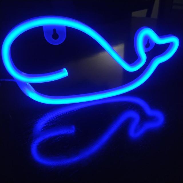 【☆超美品★】 *クジラのネオンサイン* アイスブルー < 家電/AV 【☆超美品★】 *クジラのネオンサイン* アイスブルー < 家電/AVの