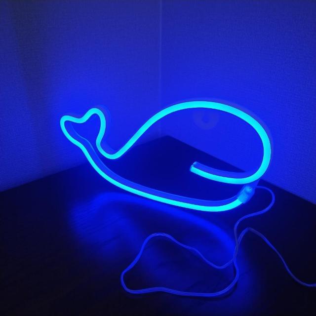 【☆超美品★】 *クジラのネオンサイン* アイスブルー < 家電/AV 【☆超美品★】 *クジラのネオンサイン* アイスブルー < 家電/AVの