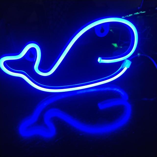 【☆超美品★】 *クジラのネオンサイン* アイスブルー < 家電/AV 【☆超美品★】 *クジラのネオンサイン* アイスブルー < 家電/AVの