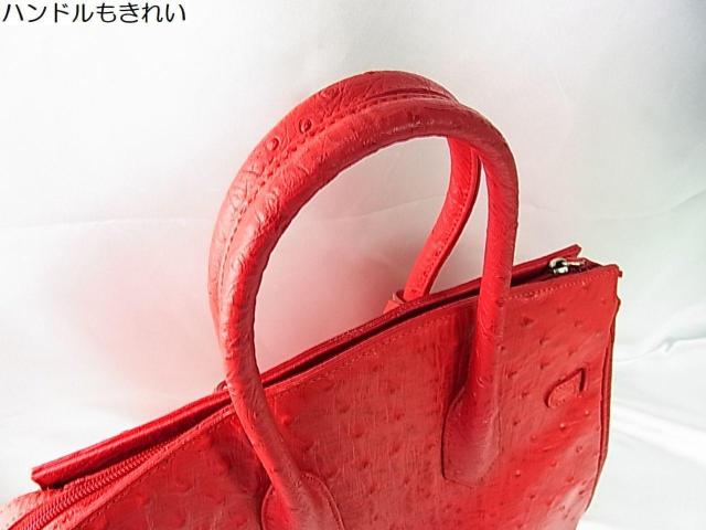 激安良品★美品 オーストリッチ型押しレザー ハンドバッグ/トートバッグ 良品 < 女性ファッション 激安良品★美品 オーストリッチ型押しレザー ハンドバッグ/トートバッグ 良品 < 女性ファッションの