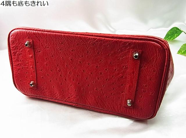 激安良品★美品 オーストリッチ型押しレザー ハンドバッグ/トートバッグ 良品 < 女性ファッション 激安良品★美品 オーストリッチ型押しレザー ハンドバッグ/トートバッグ 良品 < 女性ファッションの