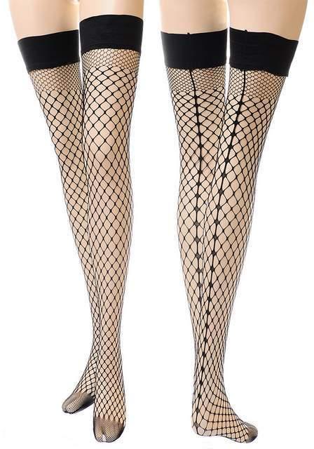 特大サイズ EU製 バックシームデザインの網タイツ < 女性ファッション  特大サイズ EU製 バックシームデザインの網タイツ < 女性ファッションの