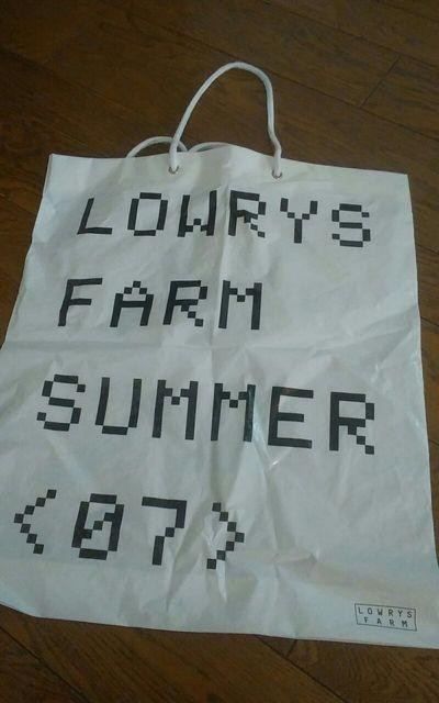LOWRYS FARM ショップ袋 ビニール 37.5×44.5 < 女性ファッション  LOWRYS FARM ショップ袋 ビニール 37.5×44.5  < 女性ファッションの