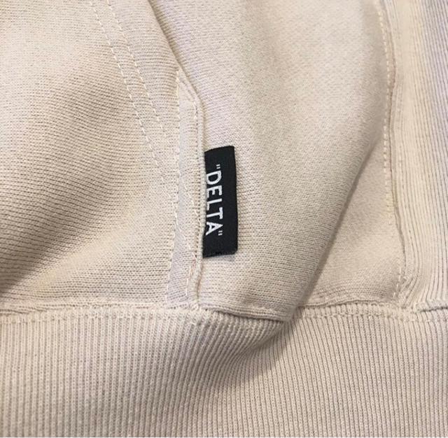 DELTADECK LOGO HOODIE"CEMENT"  jt@bV 