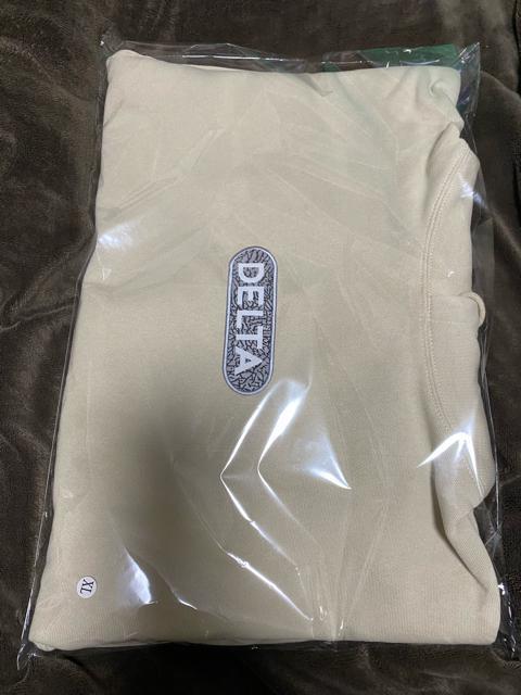 DELTADECK LOGO HOODIE"CEMENT"  jt@bV 