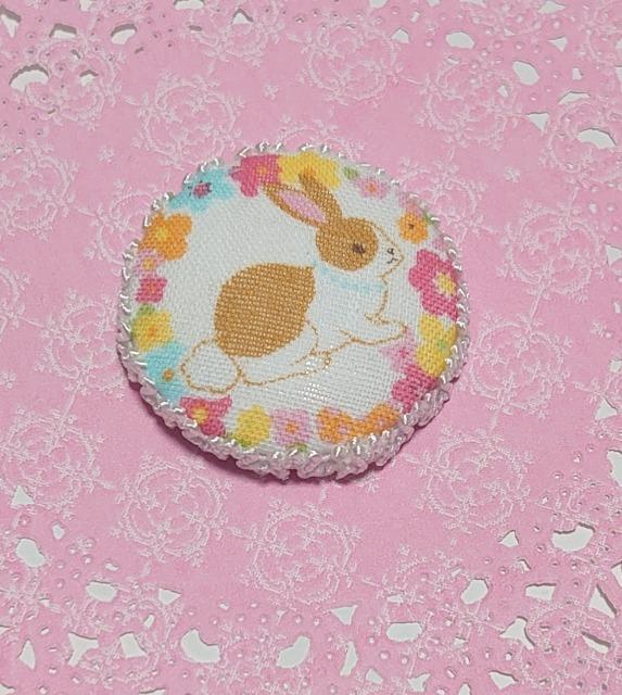 ハンドメイド♪くるみボタンマグネット『春色アニマル』うさぎ@ < ペット/手芸/園芸 ハンドメイド♪くるみボタンマグネット『春色アニマル』うさぎ@ < ペット/手芸/園芸の