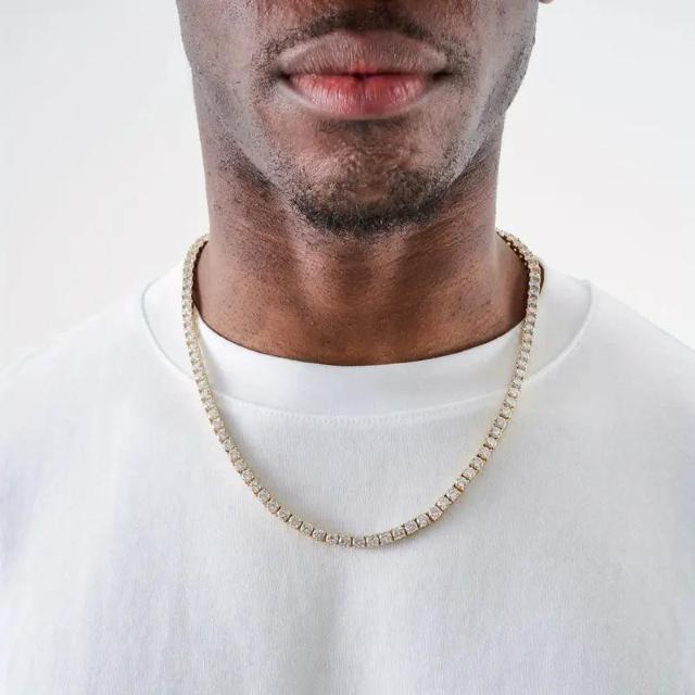 爆ヤス価格価格1290円★メンズ&ウィメンズ テニスチェーン、キュービック合成ジルコニアヒップホップネックレス ゴールデン51cm < 男性アクセサリー/時計 爆ヤス価格価格1290円★メンズ&ウィメンズ テニスチェーン、キュービック合成ジルコニアヒップホップネックレス ゴールデン51cm < 男性アクセサリー/時計の