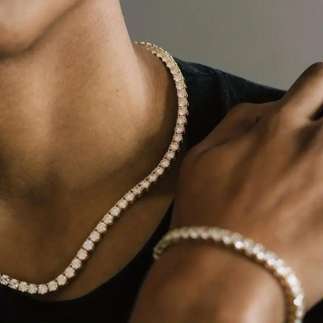 爆ヤス価格価格1290円★メンズ&ウィメンズ テニスチェーン、キュービック合成ジルコニアヒップホップネックレス ゴールデン51cm < 男性アクセサリー/時計 爆ヤス価格価格1290円★メンズ&ウィメンズ テニスチェーン、キュービック合成ジルコニアヒップホップネックレス ゴールデン51cm < 男性アクセサリー/時計の