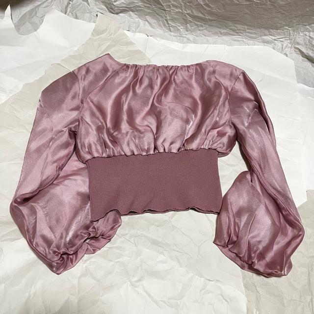 【タグ紛失】【ジルバイジルスチュアート】 長袖 ウエストリブシアーブラウス F < ブランド 【タグ紛失】【ジルバイジルスチュアート】 長袖 ウエストリブシアーブラウス F < ブランドの