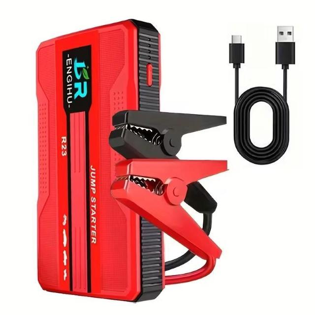 緊急時目立つ赤トラブル役立つポータブル車載バッテリーLEDフラッシュライト付き < 自動車/バイク 緊急時目立つ赤トラブル役立つポータブル車載バッテリーLEDフラッシュライト付き < 自動車/バイク