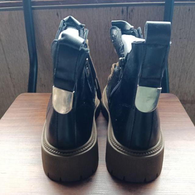 �V�i 22.5cm ���f�B�[�X �u�[�c �u���b�N ���� �V���[�Y �V���[�g�u�[�c �� �����t�@�b�V������ 