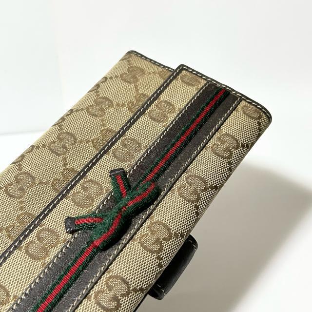 GUCCI �O�b�` 256933 2184 �V�F���[���C�� GG�� �L�����o�X ���U�[ ���{�� ��܂� �����z �u���E�� �� �u�����h�� 
