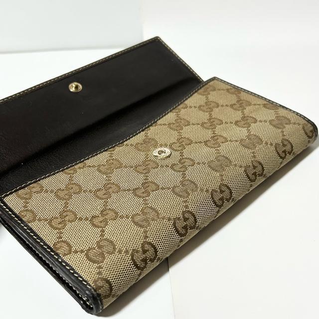 GUCCI �O�b�` 256933 2184 �V�F���[���C�� GG�� �L�����o�X ���U�[ ���{�� ��܂� �����z �u���E�� �� �u�����h�� 