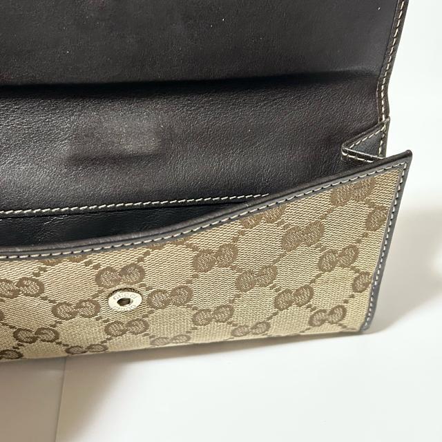 GUCCI �O�b�` 256933 2184 �V�F���[���C�� GG�� �L�����o�X ���U�[ ���{�� ��܂� �����z �u���E�� �� �u�����h�� 