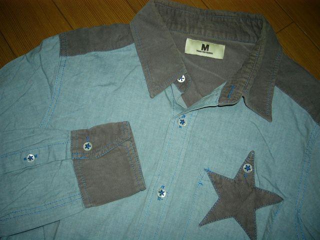 エムM切替シャツSコーデュロイシャンブレーTMT < ブランド  エムM切替シャツSコーデュロイシャンブレーTMT < ブランドの