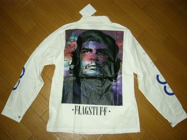 新品FLAGSTUFFコーチジャケットS白フラッグスタッフ革命家 < 男性ファッション  新品FLAGSTUFFコーチジャケットS白フラッグスタッフ革命家 < 男性ファッションの