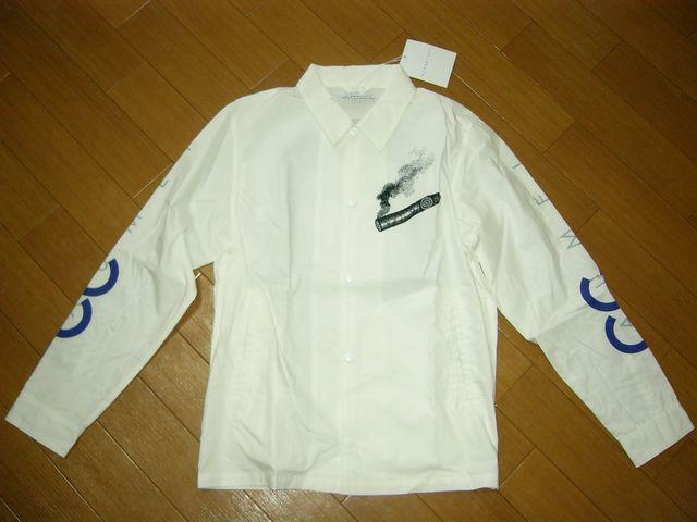 新品FLAGSTUFFコーチジャケットS白フラッグスタッフ革命家 < 男性ファッション  新品FLAGSTUFFコーチジャケットS白フラッグスタッフ革命家 < 男性ファッションの