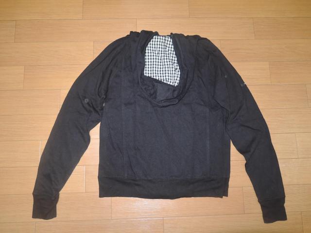 WTAPSダブルタップス薄手スウェットジップパーカーS黒チェック柄 < ブランド  WTAPSダブルタップス薄手スウェットジップパーカーS黒チェック柄 < ブランドの