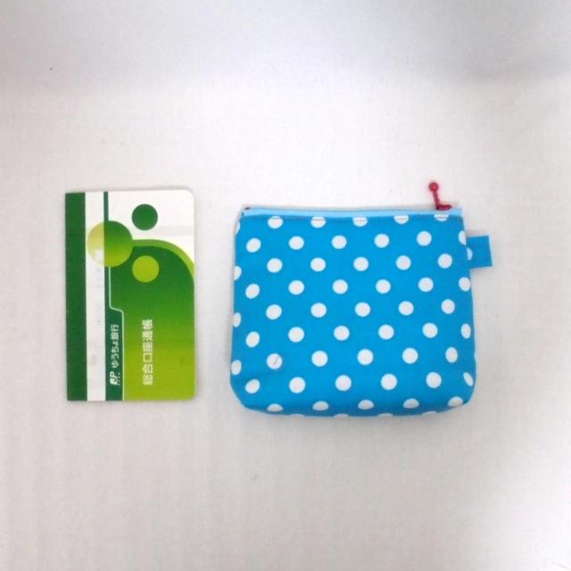 ◆亜土ちゃん◆ロマンティックガール×ブルー白ドット◆ポーチ【ミニ】◆水森亜土 < 女性ファッション  ◆亜土ちゃん◆ロマンティックガール×ブルー白ドット◆ポーチ【ミニ】◆水森亜土 < 女性ファッションの
