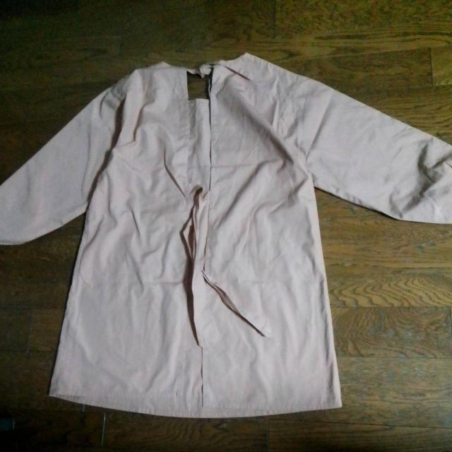 ベージュオレンジ色 割烹着 肩幅49袖丈50着丈82cm 美品 < インテリア/ライフ  ベージュオレンジ色 割烹着 肩幅49袖丈50着丈82cm 美品 < インテリア/ライフの