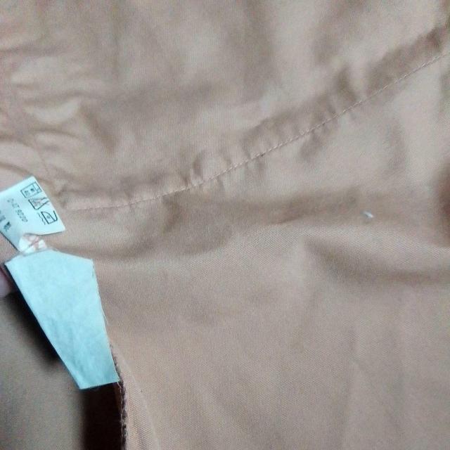 ベージュオレンジ色 割烹着 肩幅49袖丈50着丈82cm 美品 < インテリア/ライフ  ベージュオレンジ色 割烹着 肩幅49袖丈50着丈82cm 美品 < インテリア/ライフの