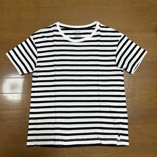 【used】ボーダー柄ベーシック半袖Tシャツ/GU/サイズM < 女性ファッション 【used】ボーダー柄ベーシック半袖Tシャツ/GU/サイズM < 女性ファッションの