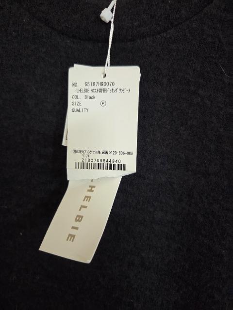 LHELBIE ウエスト切替ドッキングワンピース 新品 < 女性ファッション  LHELBIE ウエスト切替ドッキングワンピース 新品 < 女性ファッションの