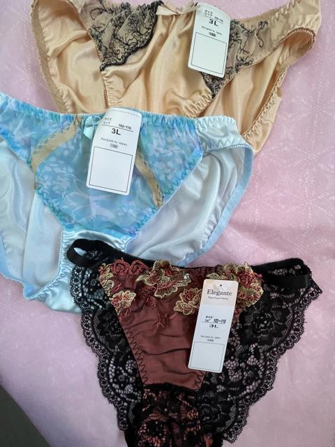 3Lサイズ!3枚組!光沢ツルツル素材!シフォン使いあり!レース仕様の脇ゴム仕様あり!などの色とりどりエレガント!ショーツ!No.光 < 女性ファッション  3Lサイズ!3枚組!光沢ツルツル素材!シフォン使いあり!レース仕様の脇ゴム仕様あり!などの色とりどりエレガント!ショーツ!No.光 < 女性ファッションの