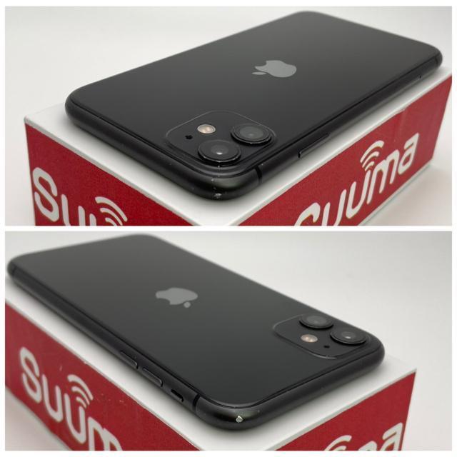 C 100% iPhone 11 128 GB SIM�t���[ �u���b�N �{�� �� �Ɠd/AV�� 