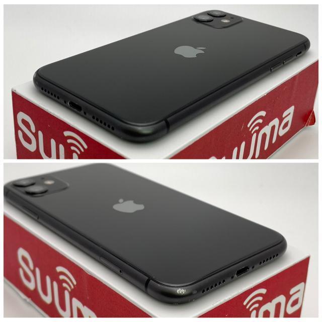 C 100% iPhone 11 128 GB SIM�t���[ �u���b�N �{�� �� �Ɠd/AV�� 